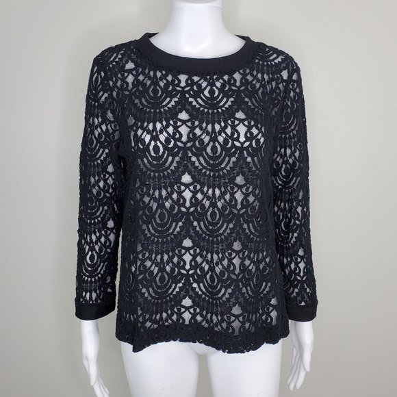 Banana Republic Tops - Banana Republic Long Sleeve Lace Top